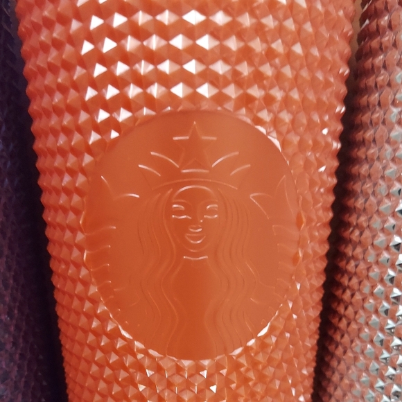 Starbucks Studded Tumblers (2 Disney World) in Purple, Coral, and Silver - Picture 2 of 5